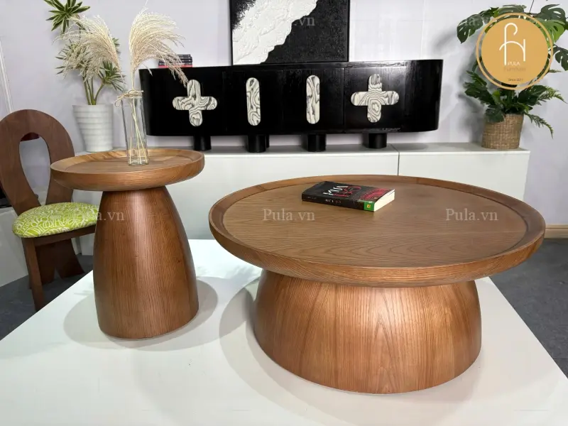 Bộ b&agrave;n tr&agrave; tr&ograve;n đ&ocirc;i Bắc &Acirc;u BT97