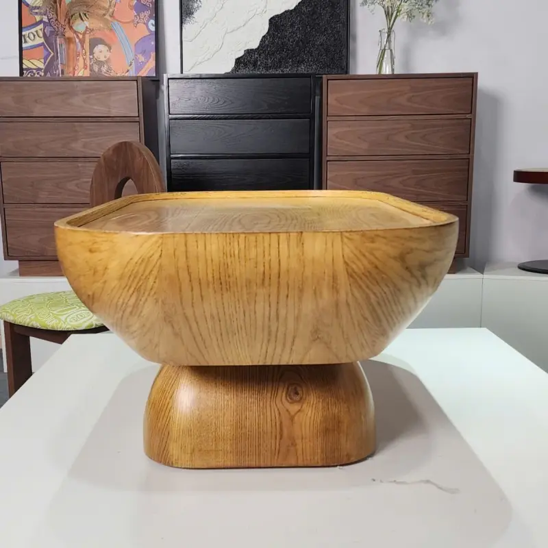 B&agrave;n tr&agrave; phong c&aacute;ch Bắc &Acirc;u BT101 m&agrave;u gỗ tự nhi&ecirc;n