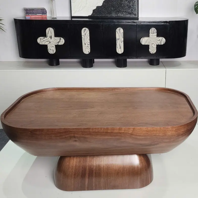 B&agrave;n tr&agrave; phong c&aacute;ch Bắc &Acirc;u BT101 m&agrave;u n&acirc;u &oacute;c ch&oacute; 