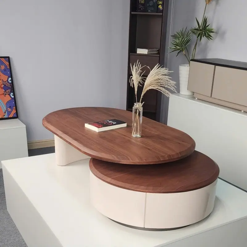 B&agrave;n tr&agrave; gỗ 2 tầng BT107