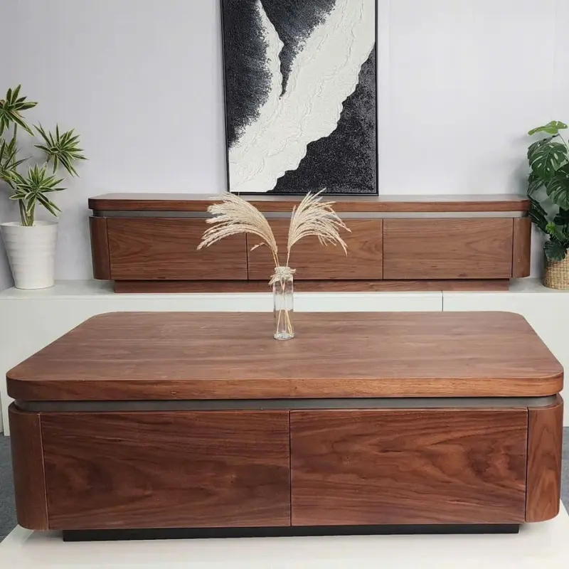 B&agrave;n tr&agrave; gỗ chữ nhật Bắc &Acirc;u BT106