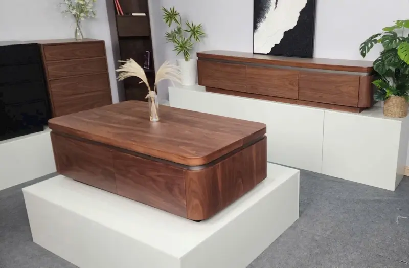 B&agrave;n tr&agrave; gỗ chữ nhật Bắc &Acirc;u BT106