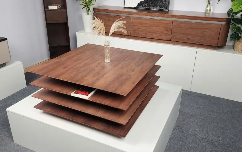 B&agrave;n tr&agrave; gỗ 4 tầng phong c&aacute;ch &Yacute; BT110 v&agrave; b&agrave;n Tab đồng kiểu