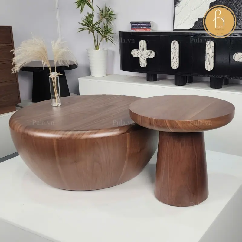 Bộ b&agrave;n tr&agrave; gỗ 2 m&oacute;n phong c&aacute;ch Bắc &Acirc;u BT104