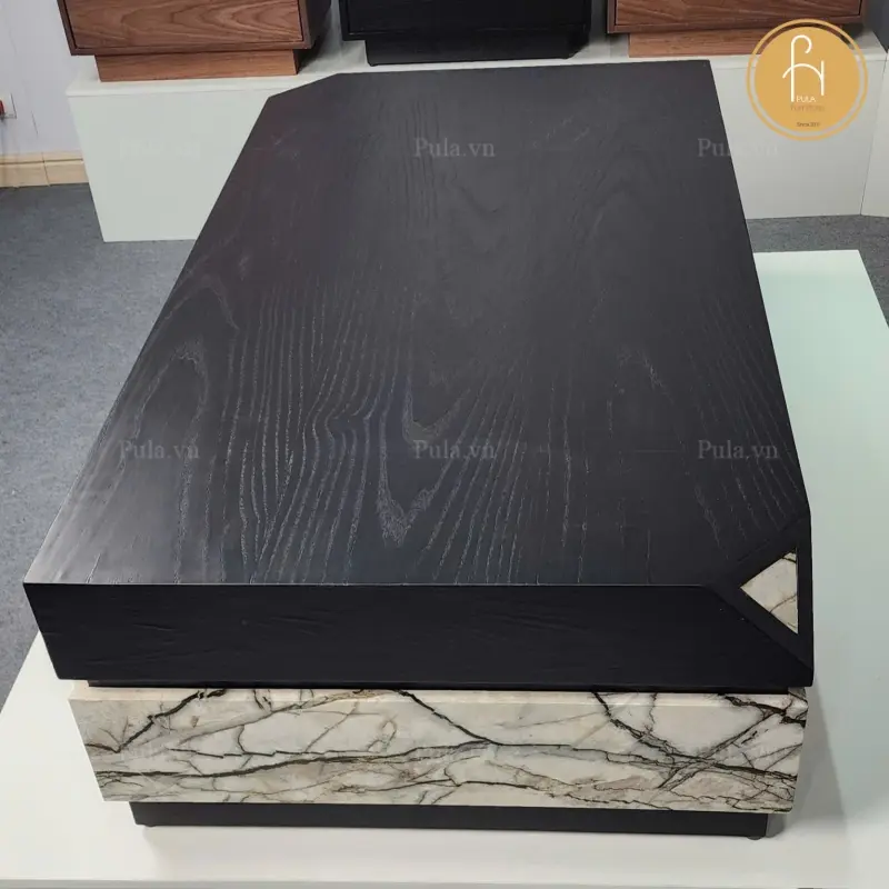 B&agrave;n tr&agrave; chữ nhật 2 khối BT100