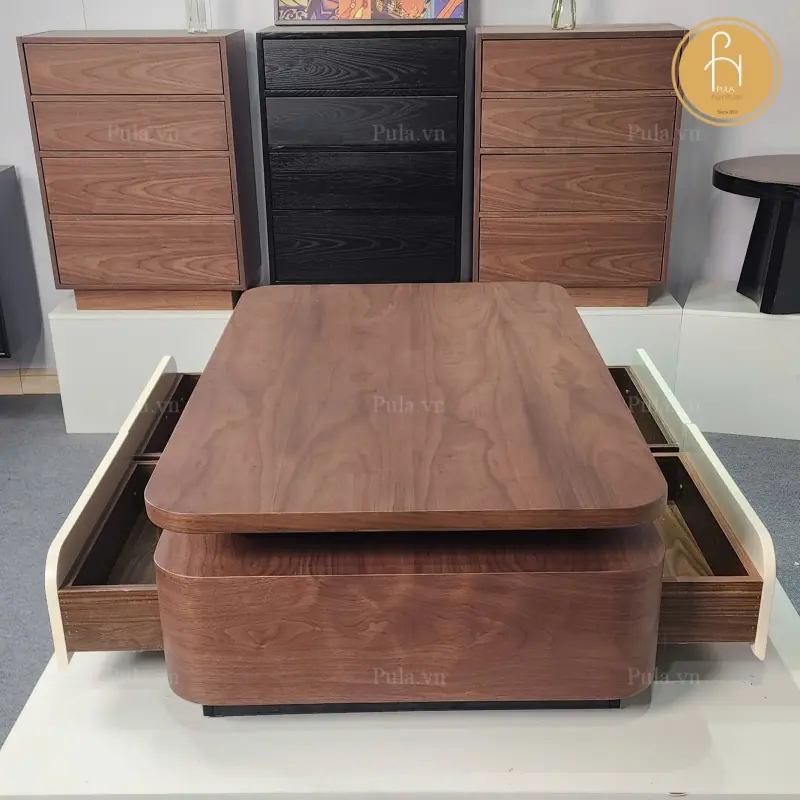 B&agrave;n tr&agrave; gỗ chữ nhật hiện đại BT105