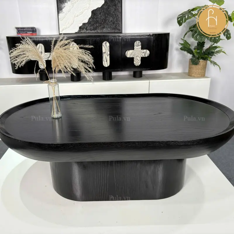 B&agrave;n tr&agrave; gỗ hiện đại BT103 phi&ecirc;n bản đen