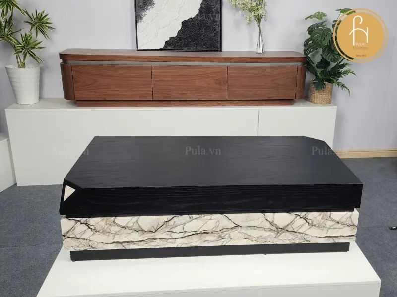 B&agrave;n tr&agrave; chữ nhật 2 khối BT100