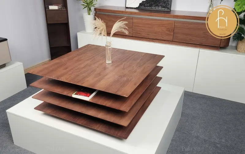 B&agrave;n tr&agrave; gỗ 4 tầng phong c&aacute;ch &Yacute; BT110