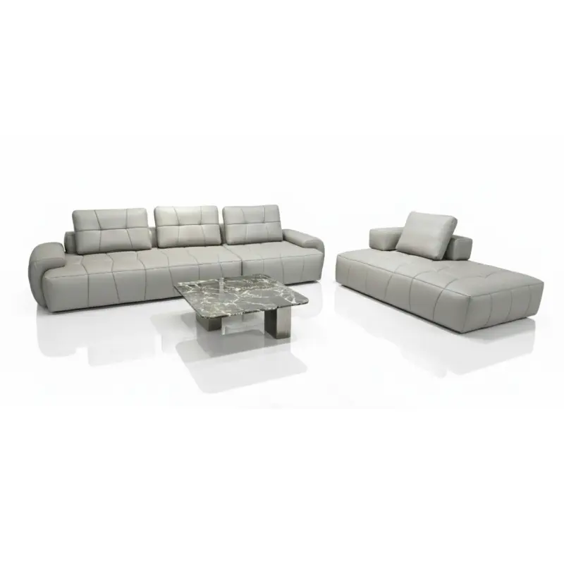Sofa da b&ograve; phong c&aacute;ch &Yacute; hiện đại Boston (V98)