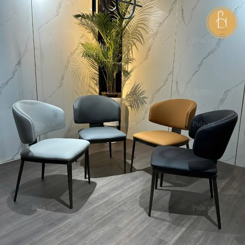 Ghế ăn Lochai trọn bộ 4 m&agrave;u 