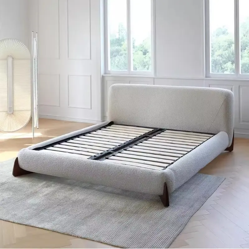 Giường ngủ bọc nỉ phong c&aacute;ch Bắc &Acirc;u PB52