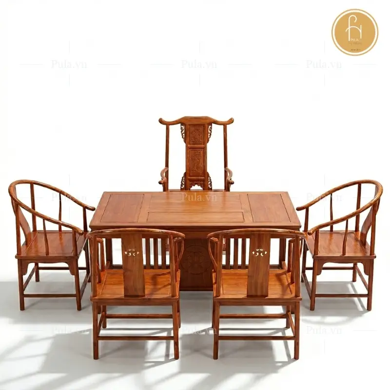 Bộ b&agrave;n tr&agrave; đạo phong c&aacute;ch Trung Hoa MD01