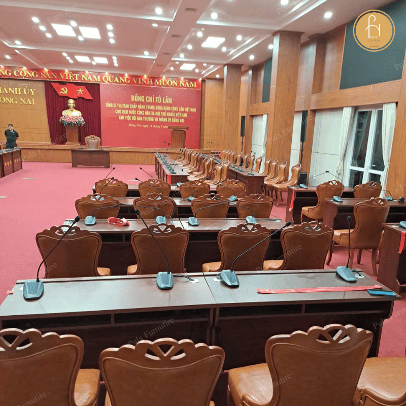 Ghế hội nghị Pula Furniture cung cấp cho cơ quan Tỉnh ủy