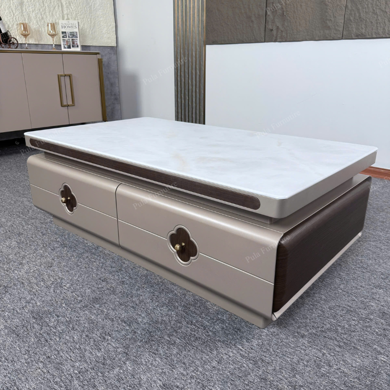 B&agrave;n tr&agrave; chữ nhật nhập khẩu BT126