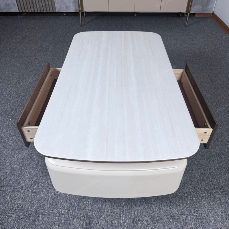 B&agrave;n tr&agrave; chữ nhật nhập khẩu BT130 c&oacute; 2 ngăn k&eacute;o