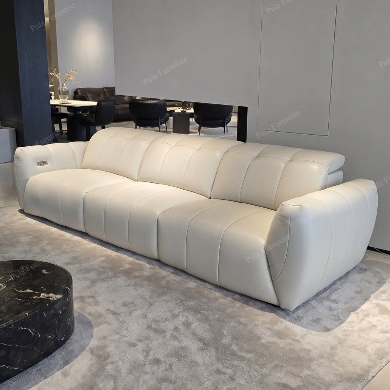 Sofa da B&ograve; chỉnh điện Mavish (V99)