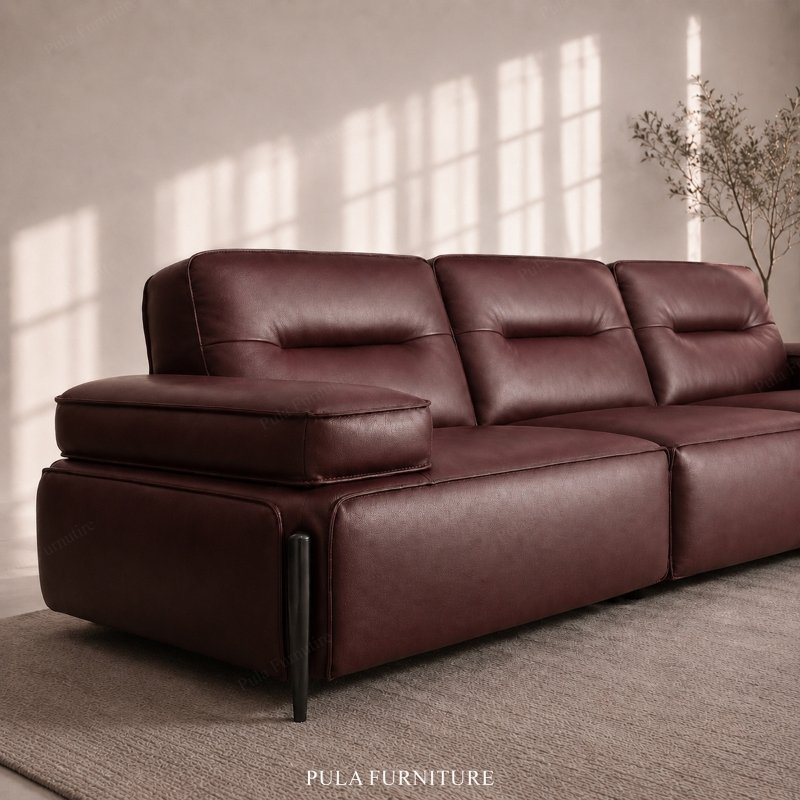 Sofa da b&ograve; &Yacute; hiện đại Marvelo (V102)
