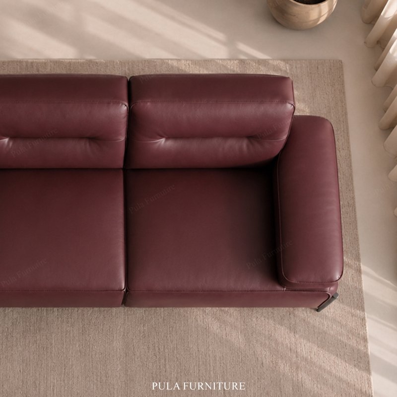 Sofa da b&ograve; &Yacute; hiện đại Marvelo (V102)