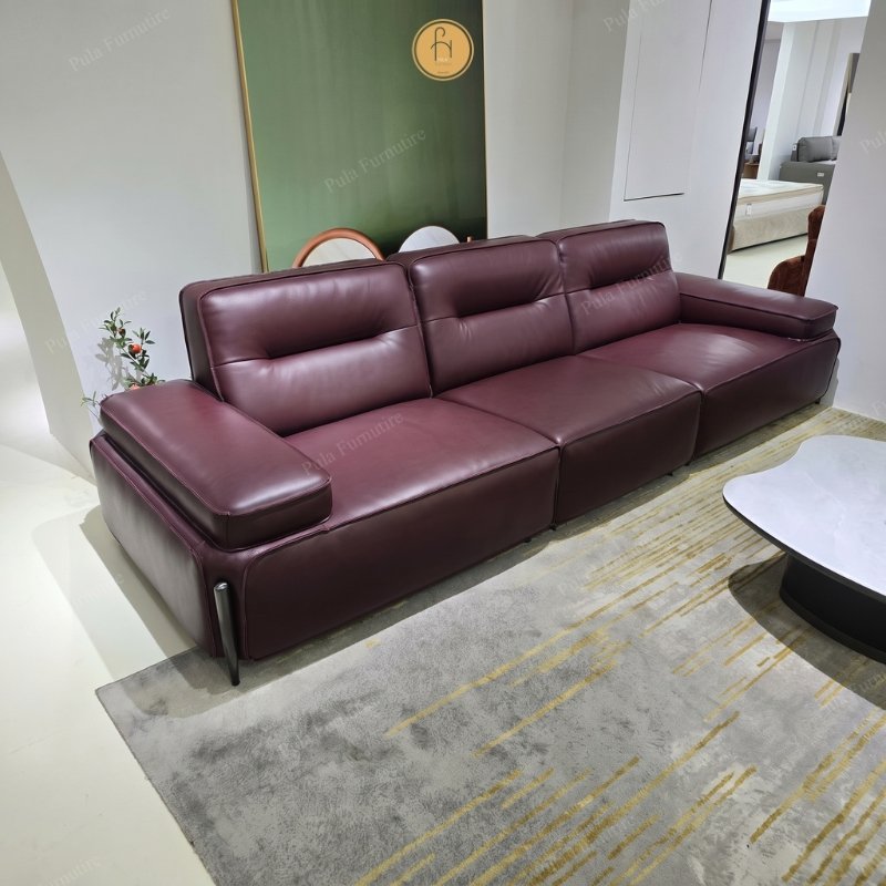 Sofa da b&ograve; &Yacute; hiện đại Marvelo (V102)