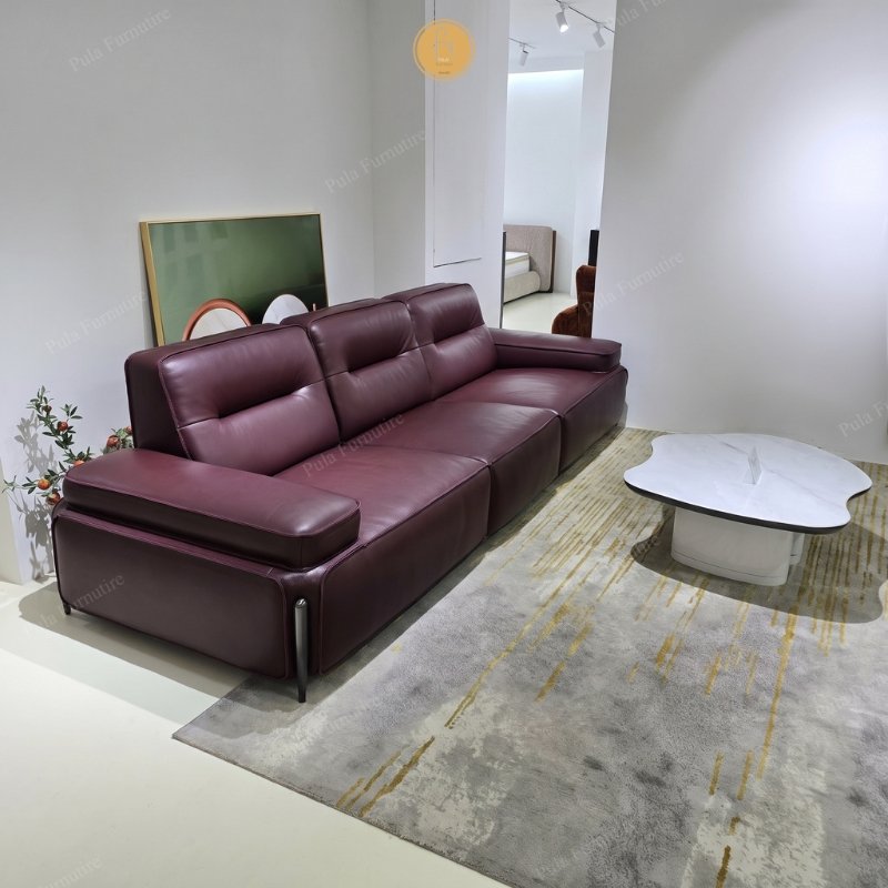Sofa da b&ograve; &Yacute; hiện đại Marvelo (V102)