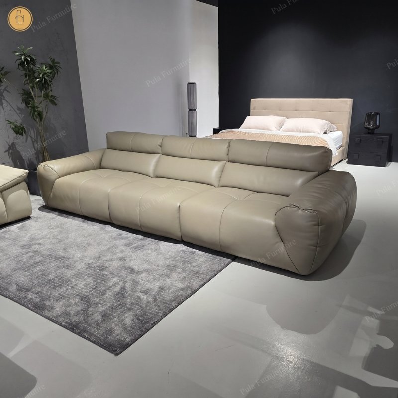 Sofa bọc da cao cấp thiết kế hiện đại Ardor (V107)