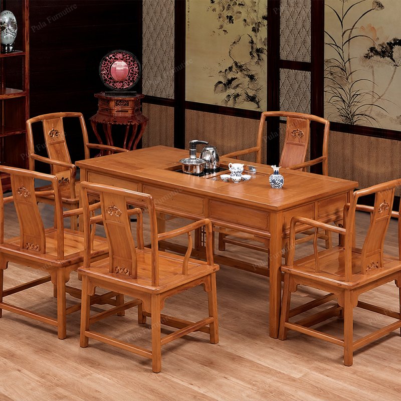 Bộ bàn trà đạo gỗ Hương TD05