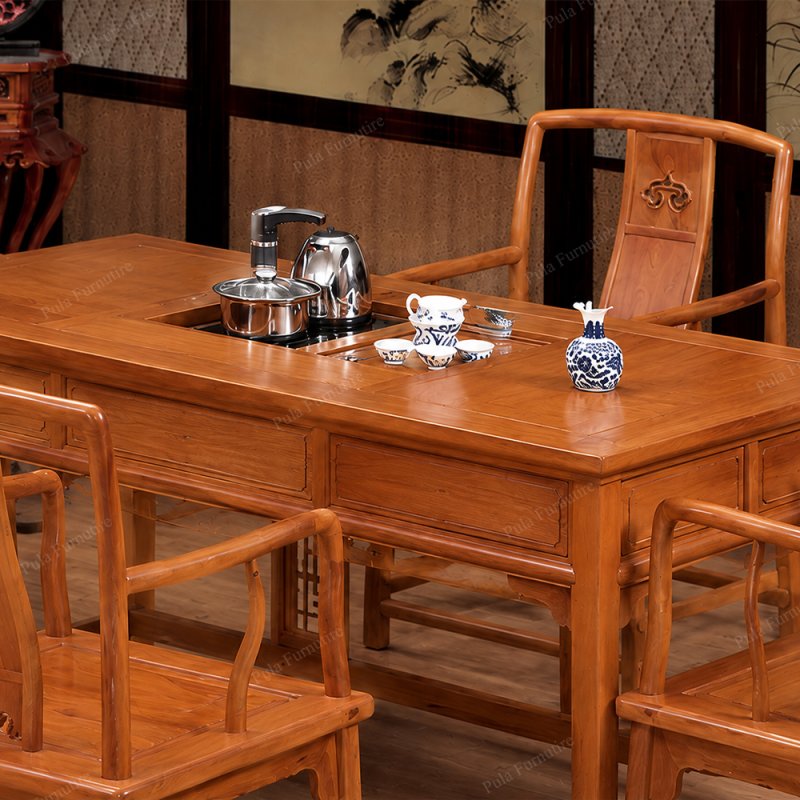 Bộ bàn trà đạo gỗ Hương TD05