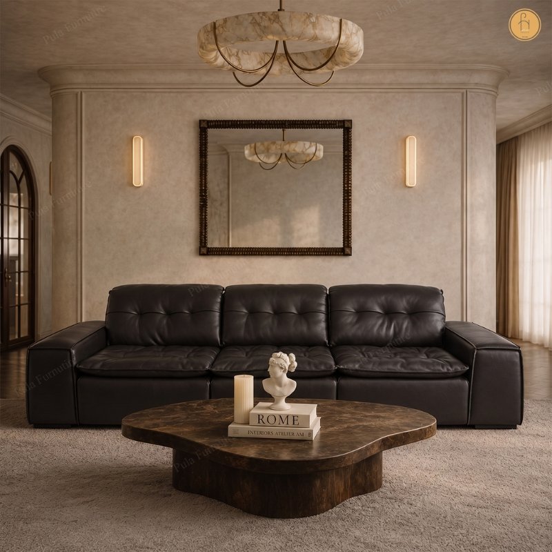 Sofa văng bọc da cao cấp Brendo (V109)