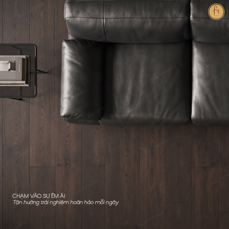 Sofa văng bọc da thiết kế hiện đại Vento (V110)