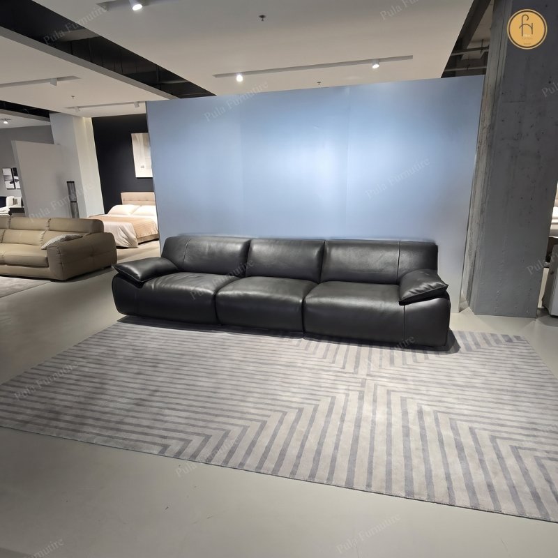 Sofa văng bọc da thiết kế hiện đại Vento (V110)