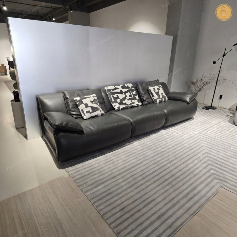 Sofa văng bọc da thiết kế hiện đại Vento (V110)
