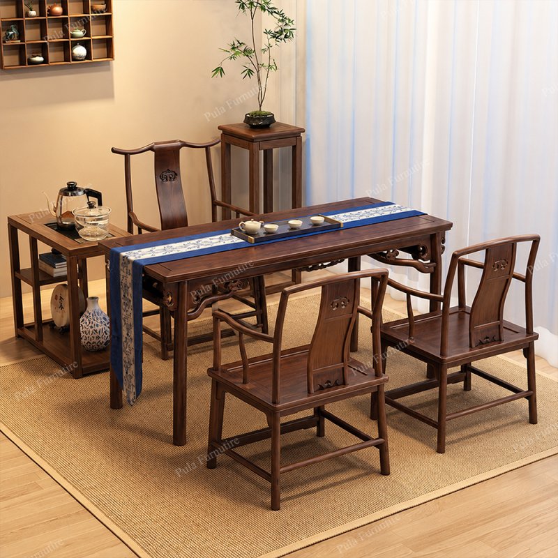 Bàn trà đạo phòng làm việc sếp ghế Tai Quan TD06
