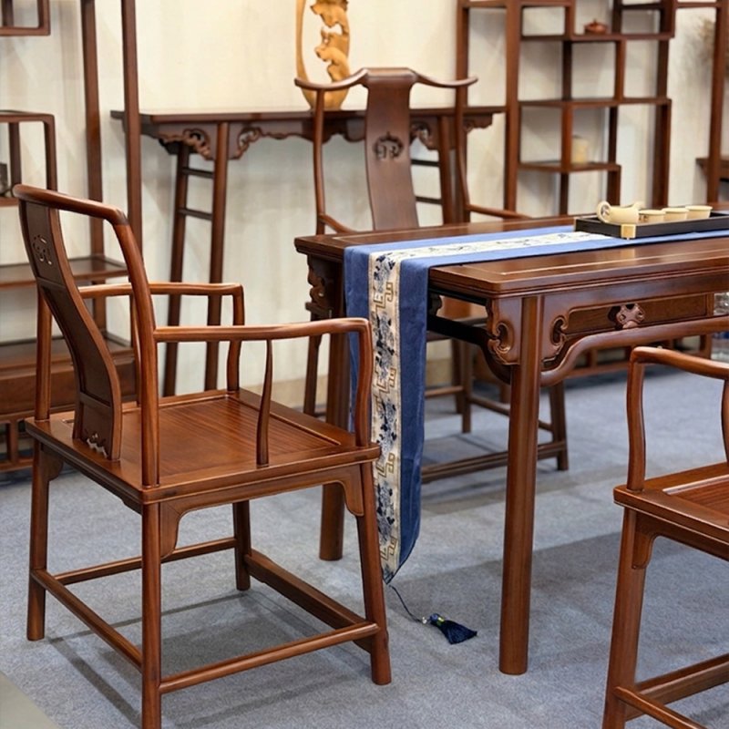 Bàn trà đạo phòng làm việc sếp ghế Tai Quan TD06