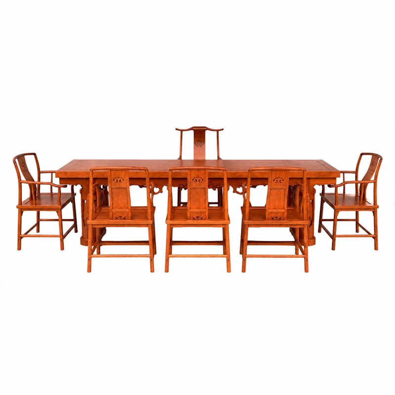 Bộ bàn ghế trà đạo Trung Hoa gỗ Hương TD11