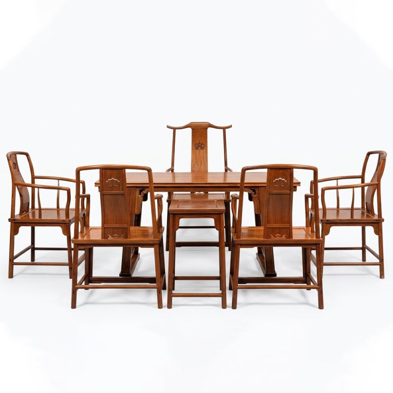 Bộ bàn trà đạo gỗ Hương 7 món phòng khách TD09
