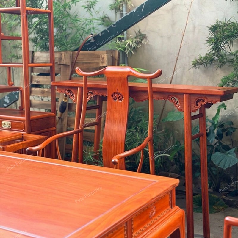 Bộ trà đạo văn phòng Tai Quan 6 món gỗ Hương TD08