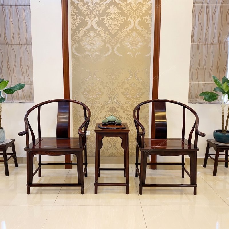 Bộ bàn trà mini 3 món gỗ Hương TD26