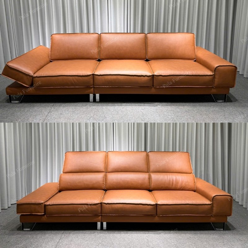 Sofa bọc da bò cao cấp Revelo (V103) hoàn thiện tại xưởng