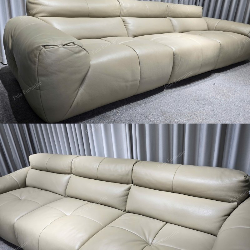 Sofa bọc da cao cấp thiết kế hiện đại Ardor (V107) ho&agrave;n thiện tại xưởng Pula