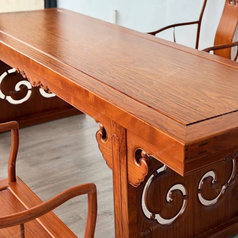 B&agrave;n tr&agrave; cổ tiếp kh&aacute;ch sang trọng BAT04 ho&agrave;n thiện thực tế