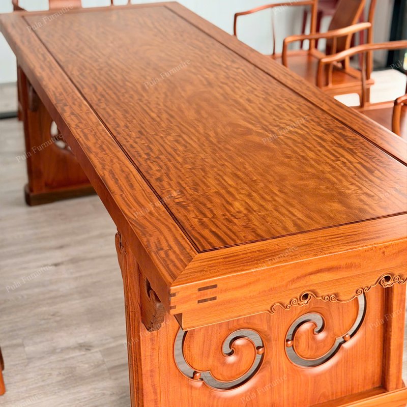 B&agrave;n tr&agrave; cổ tiếp kh&aacute;ch sang trọng BAT04 ho&agrave;n thiện thực tế