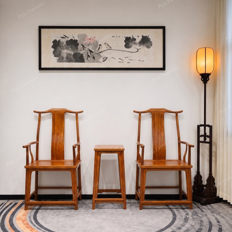 Ghế chủ tai quan gỗ Hương GPT04