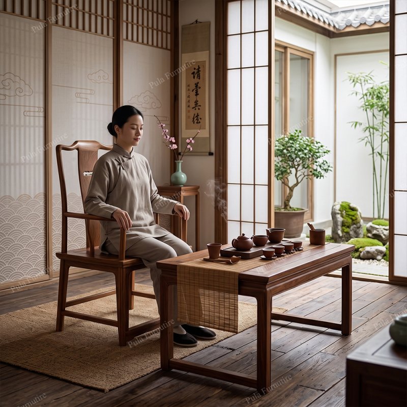 Ghế tr&agrave; đạo Nam Quan GPT07