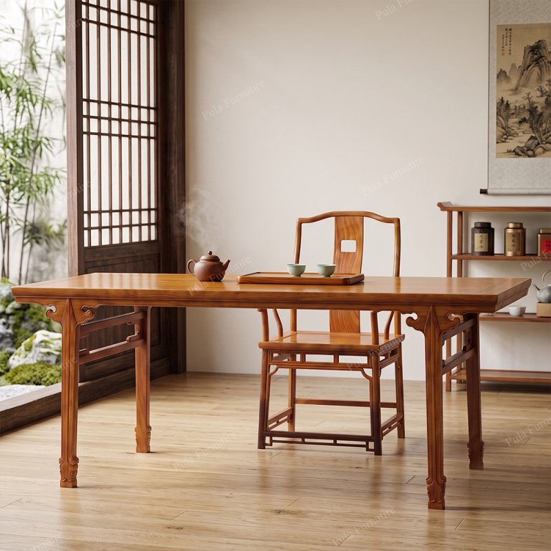 Bộ bàn ghế làm việc phong cách Trung Hoa BLVT01