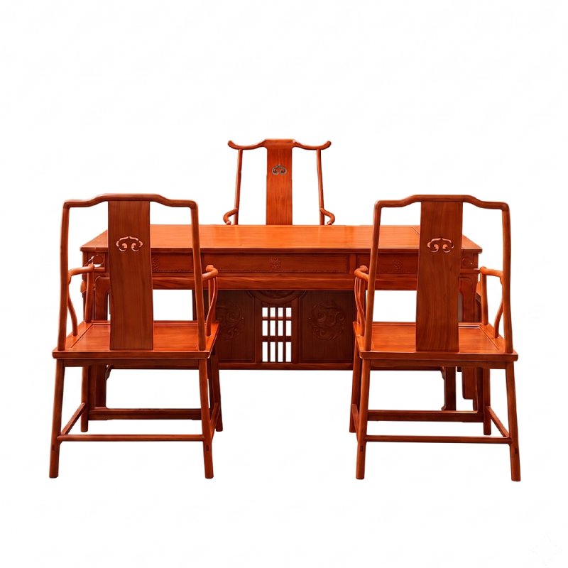 Bộ bàn ghế trà thất 4 món gỗ Hương TD37