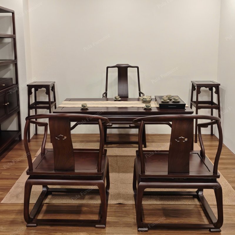 Bộ trà đạo 4 món nhỏ gọn gỗ Hương TD18
