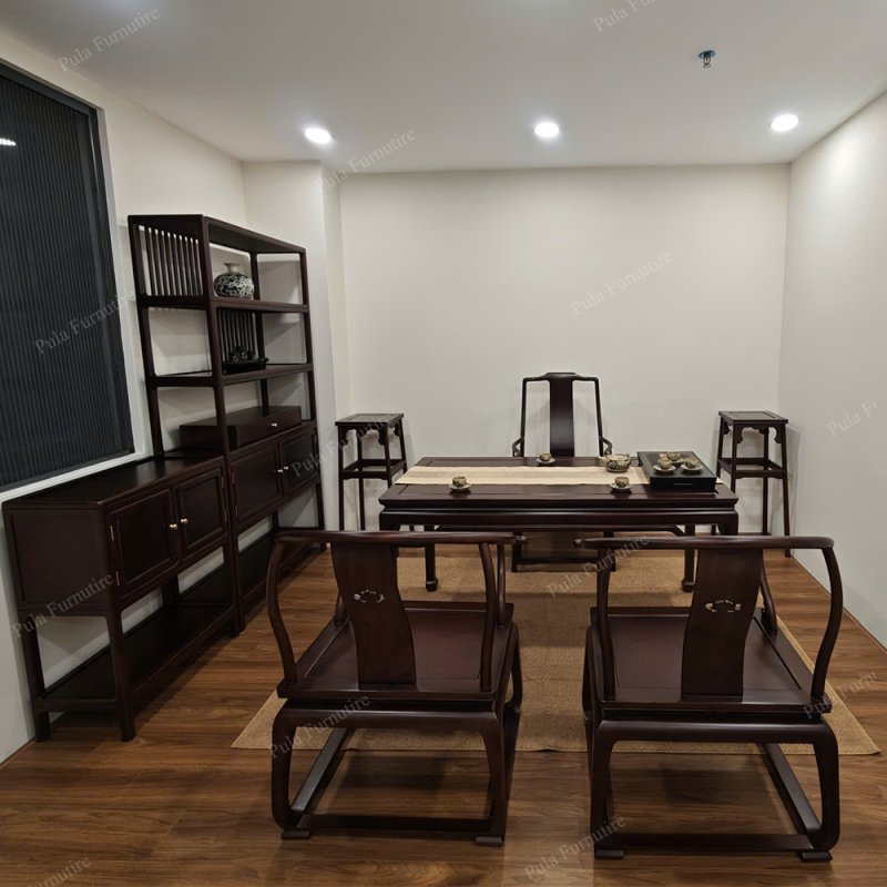 Bộ trà đạo 4 món nhỏ gọn gỗ Hương TD18