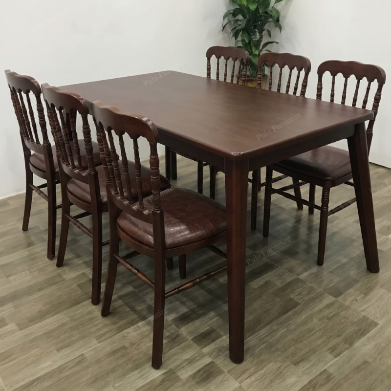 Ghế tựa nan tiện gỗ tự nhi&ecirc;n Noble (N14)