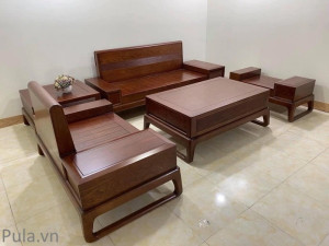 Bộ sofa gỗ Pula SG01 được thiết kế với phong cách hiện đại